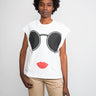 TWIN SET-T-shirt con Stampa Bianco-TRYME Shop