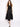 TWIN SET-Abito Lungo in Crochet Nero-TRYME Shop