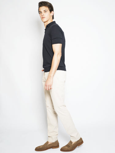 Beige Gabardine Chino Pants