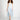 TWIN SET-Abito Lungo con Stampa Floreale Bianco/Blu-TRYME Shop