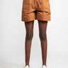 WOOLRICH-Shorts in Popeline Marrone-TRYME Shop