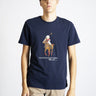 RALPH LAUREN-T-shirt Teddy Bear Blu Navy-TRYME Shop