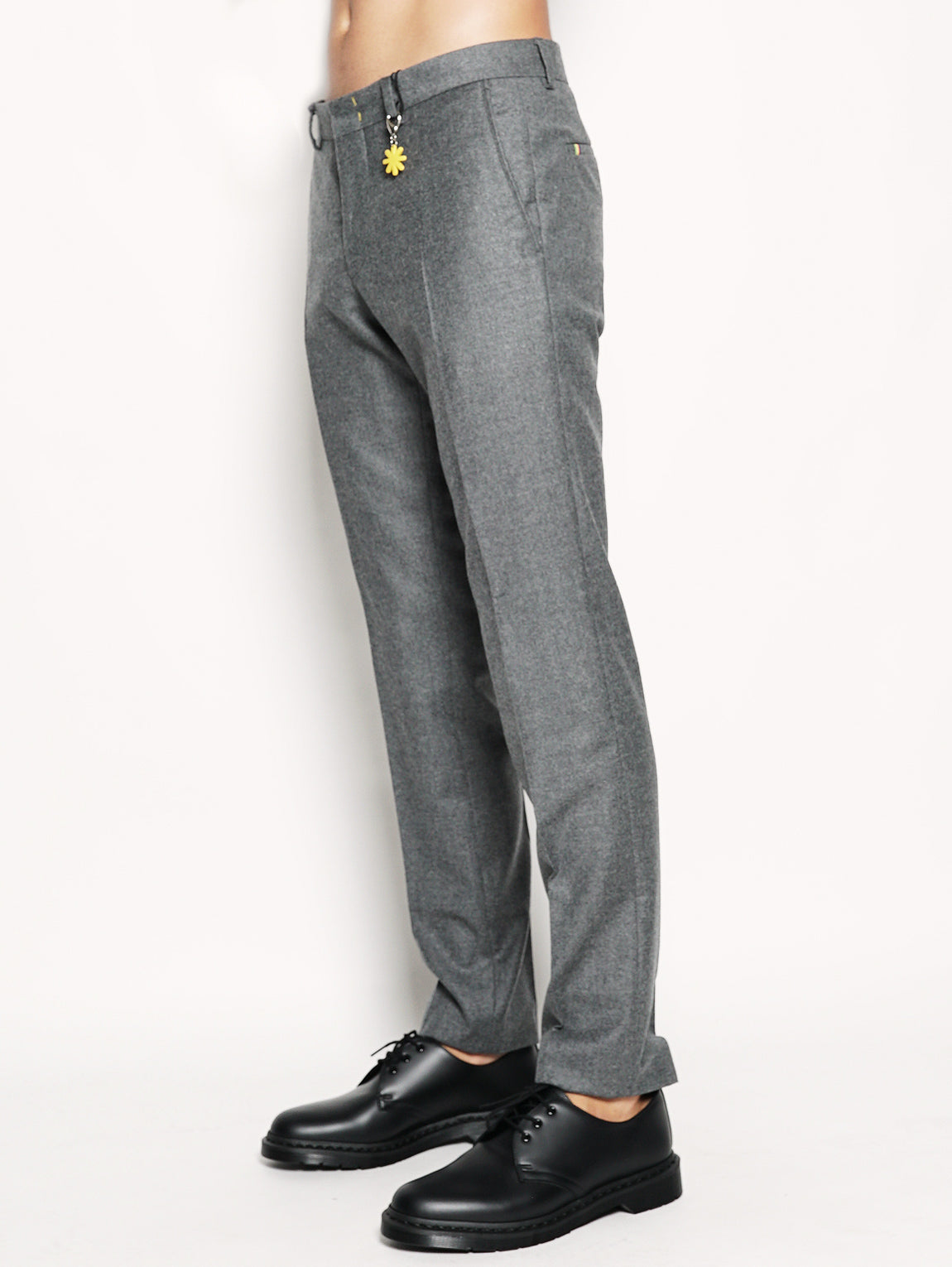 Pantalone elegante in lana Grigio-Pantaloni-MANUEL RITZ-TRYME Shop