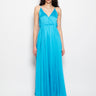 ANIYE BY-Abito Lungo in Raso Fluido Blu-TRYME Shop