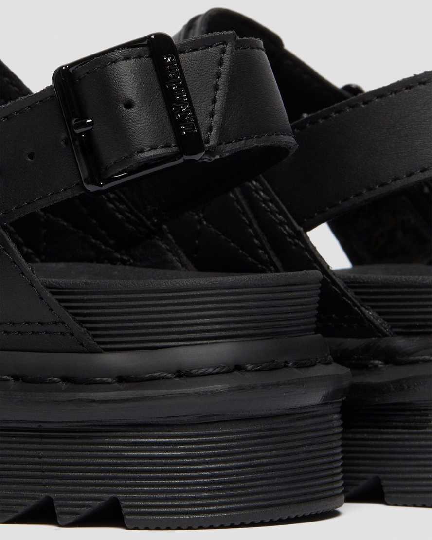 Black Hydro Voss Sandals