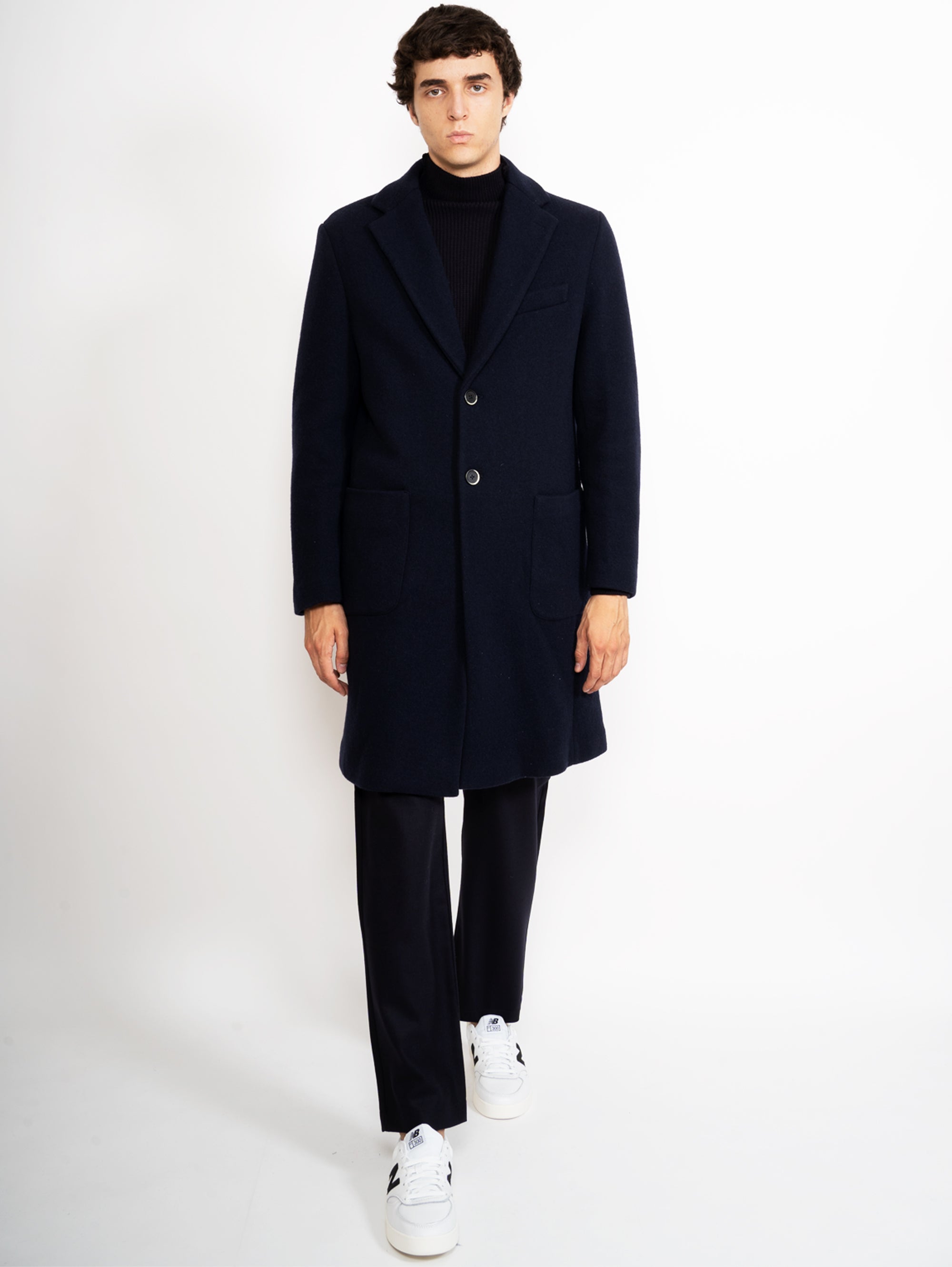 Button Baron BARENA VENEZIA - Two-Button Baron Coat Navy Blue – TRYME Shop
