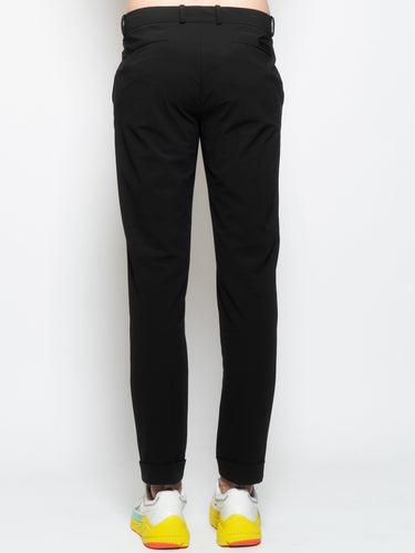 Green Micro-Patterned Chino Pants
