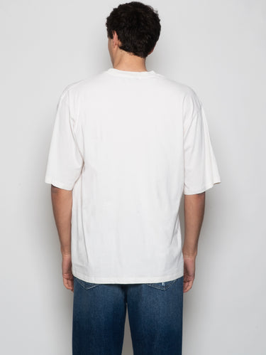T-shirt met Frontaal Logo Crème