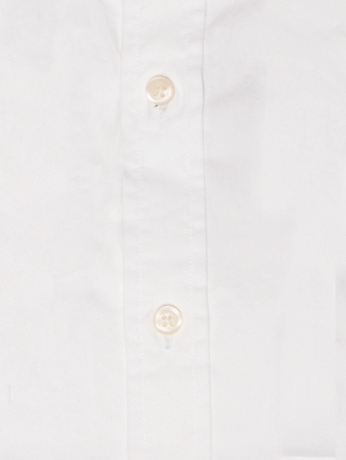 Weißes, schmal geschnittenes Baumwoll-Twill-Hemd