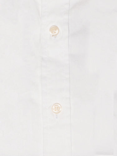 Chemise en twill de coton coupe slim blanche