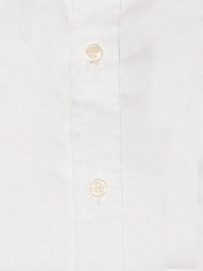 Camicia in Twill di Cotone Slim Fit Bianco