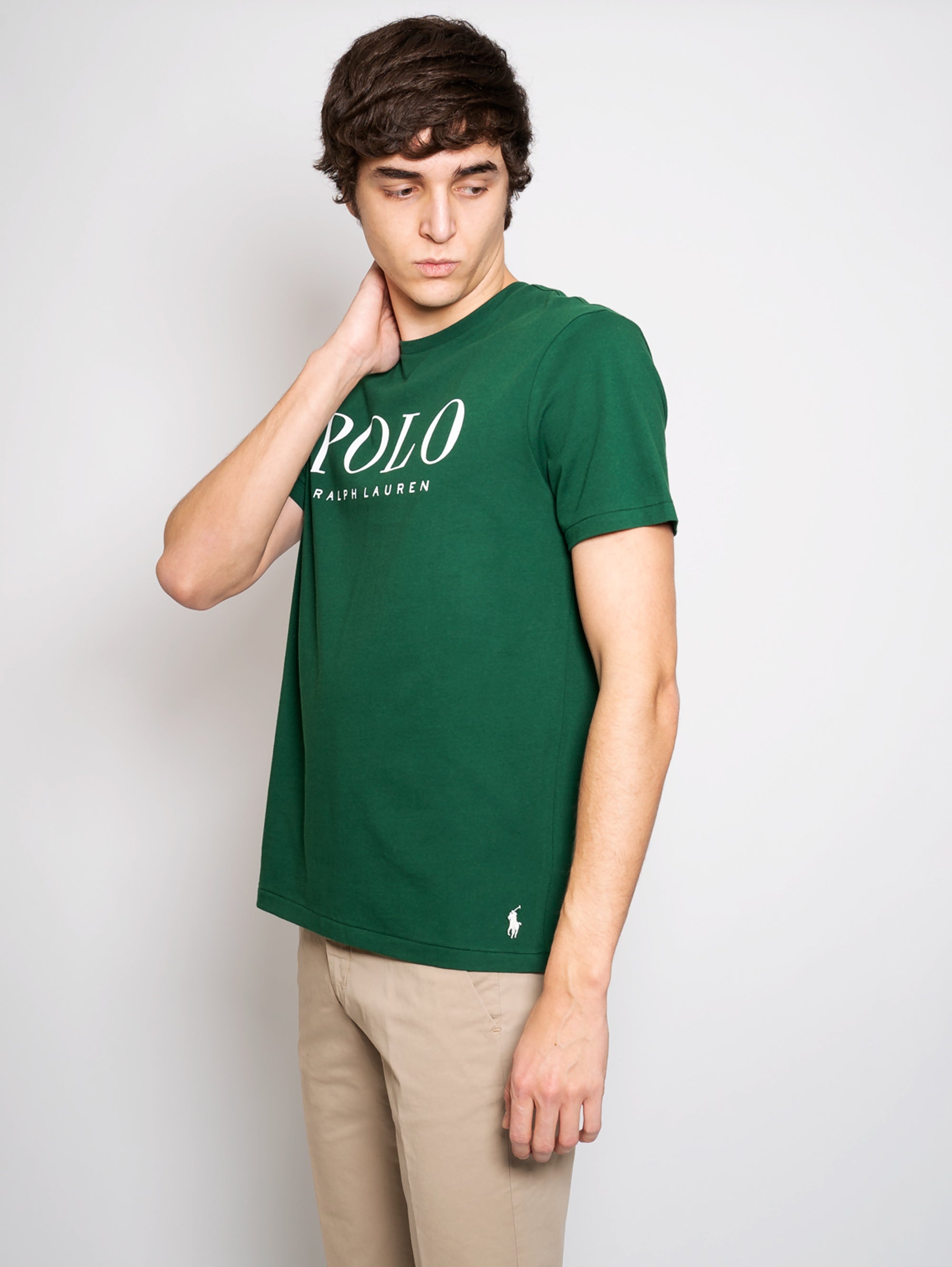 T-shirt con Logo Verde