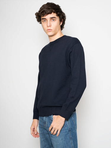 Blue Sweater with V Insert