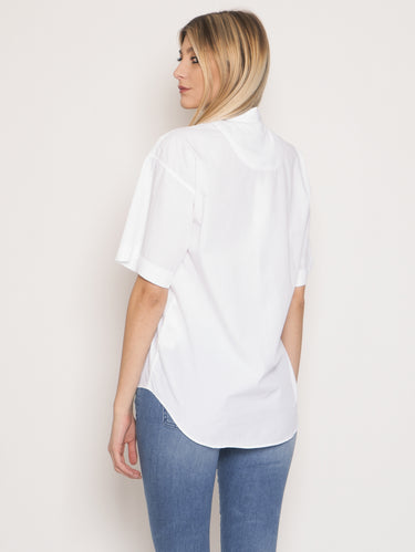 Camicia in Popeline  Bianco
