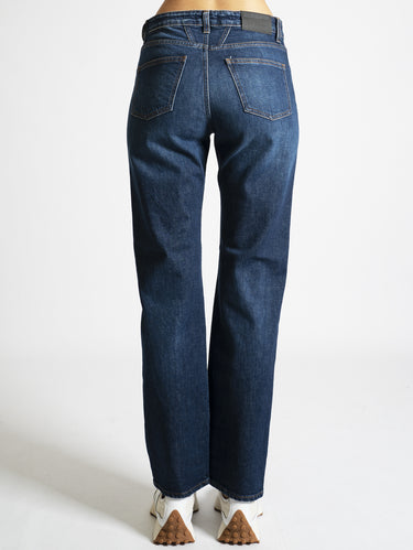 Girlfriend Jeans Blau