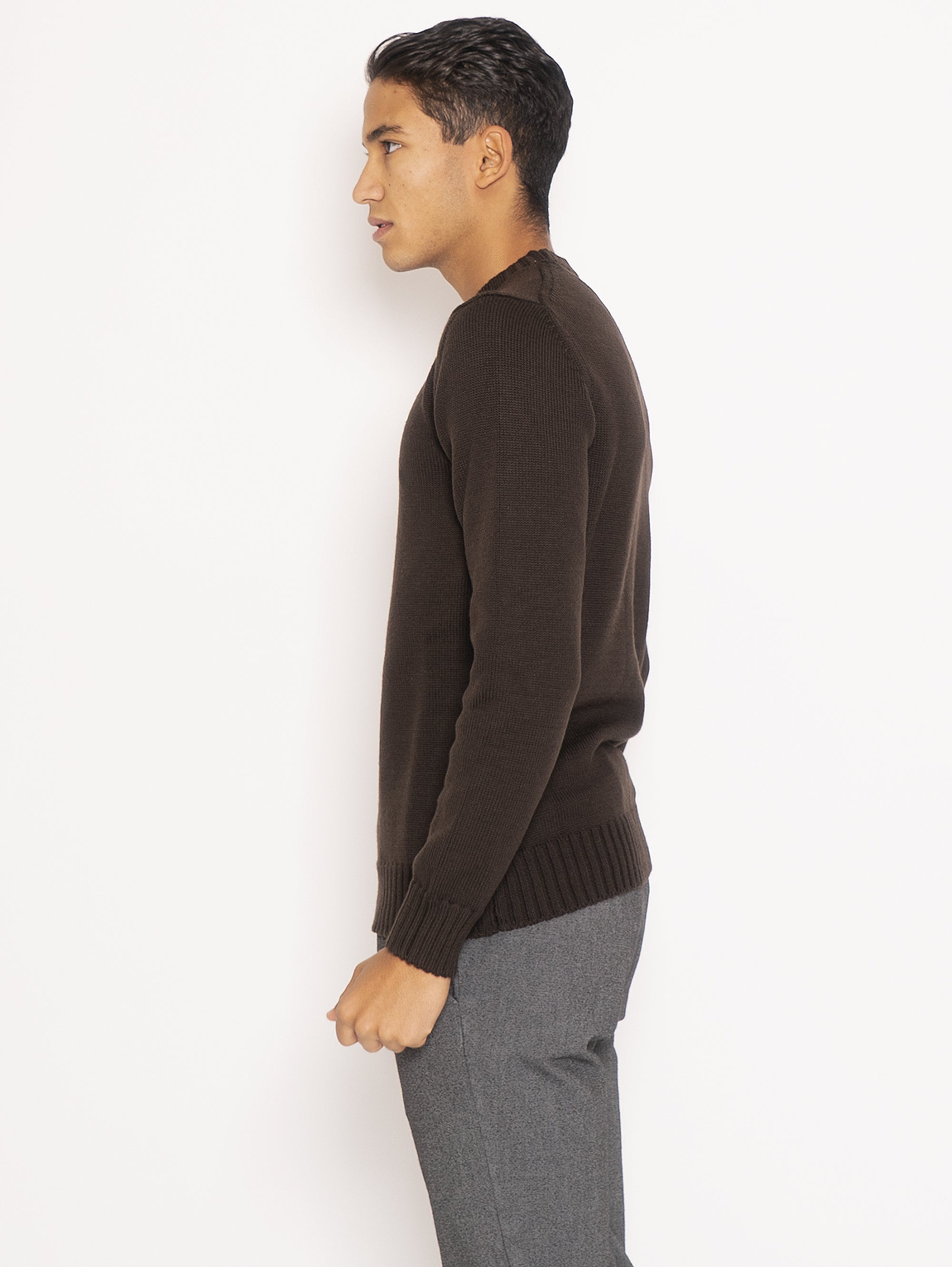 Wool sweater - Dark Brown