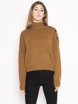 CLOSED-Turtle Neck Sweater Marrone-TRYME Shop