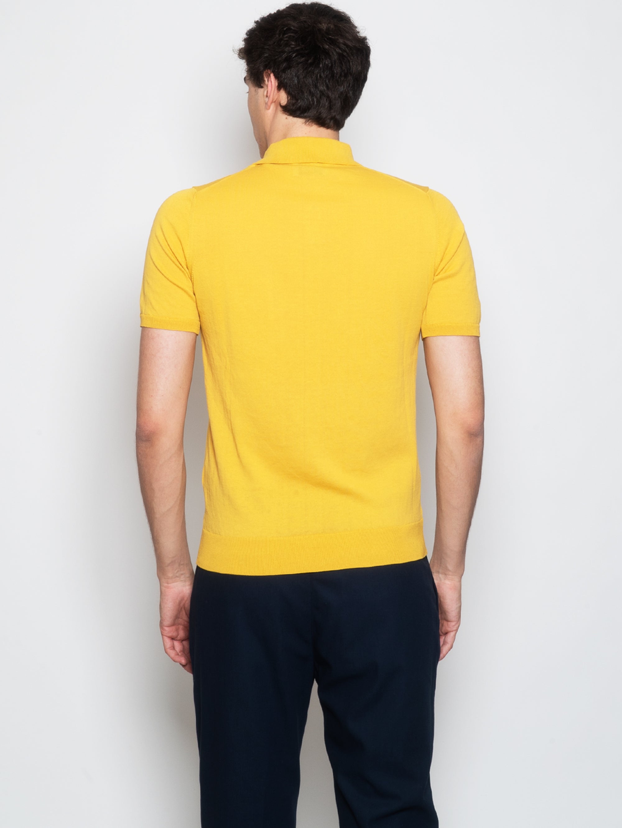 Sun Polo in Crepe Cotton Short Sleeves