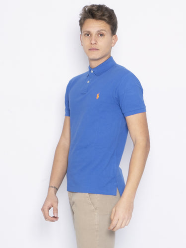 Iris Blue Piqué Polo