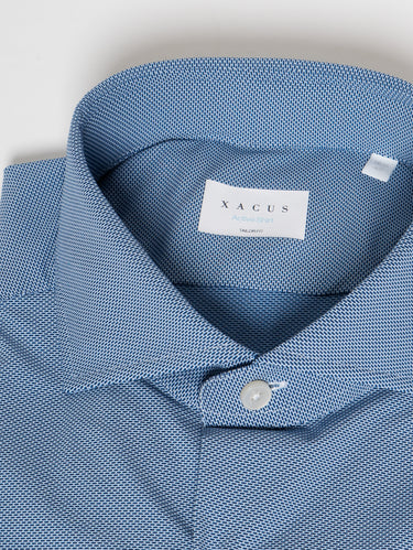 Active Shirt with Micro Pattern Blue