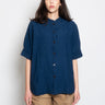 CLOSED-Blusa in Misto Lino Indaco-TRYME Shop