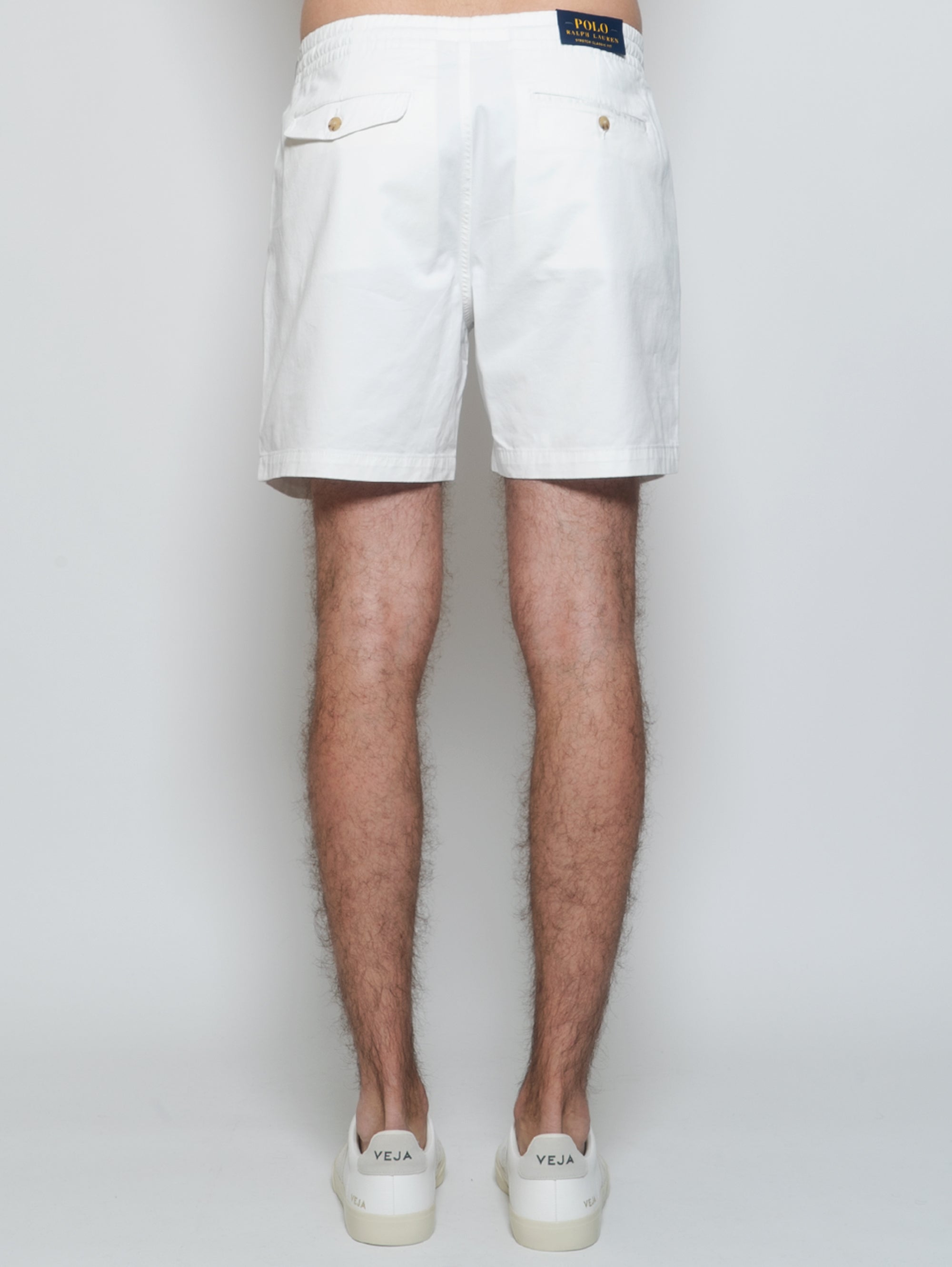 Baumwoll-Shorts mit weißem Kordelzug