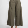 CLOSED-Pantaloni Cropped Verde-TRYME Shop