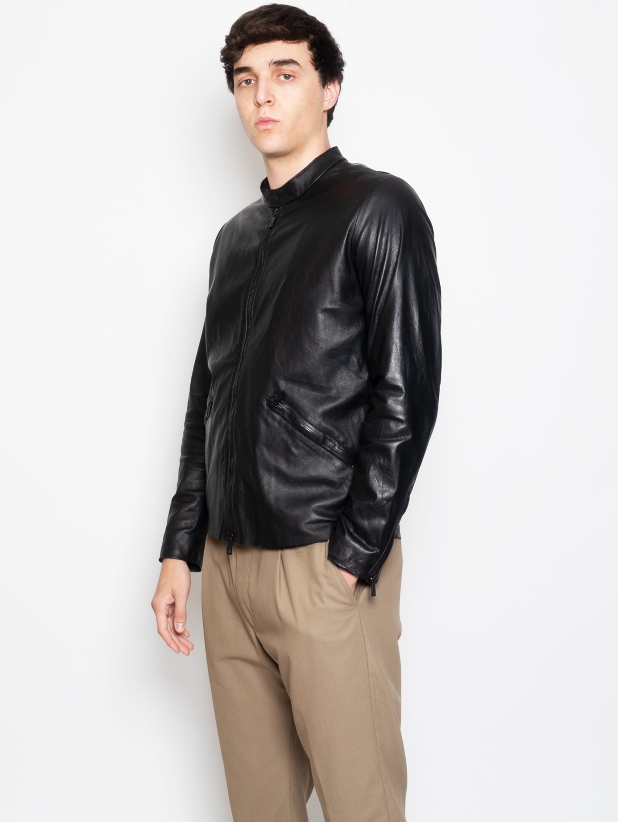 Black Nappa Leather Jacket