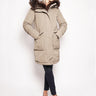 WOOLRICH-Parka con Pelliccia Verde Militare-TRYME Shop