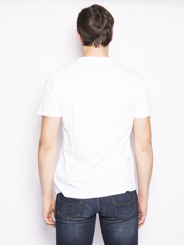T-Shirt aus weißer Baumwolle