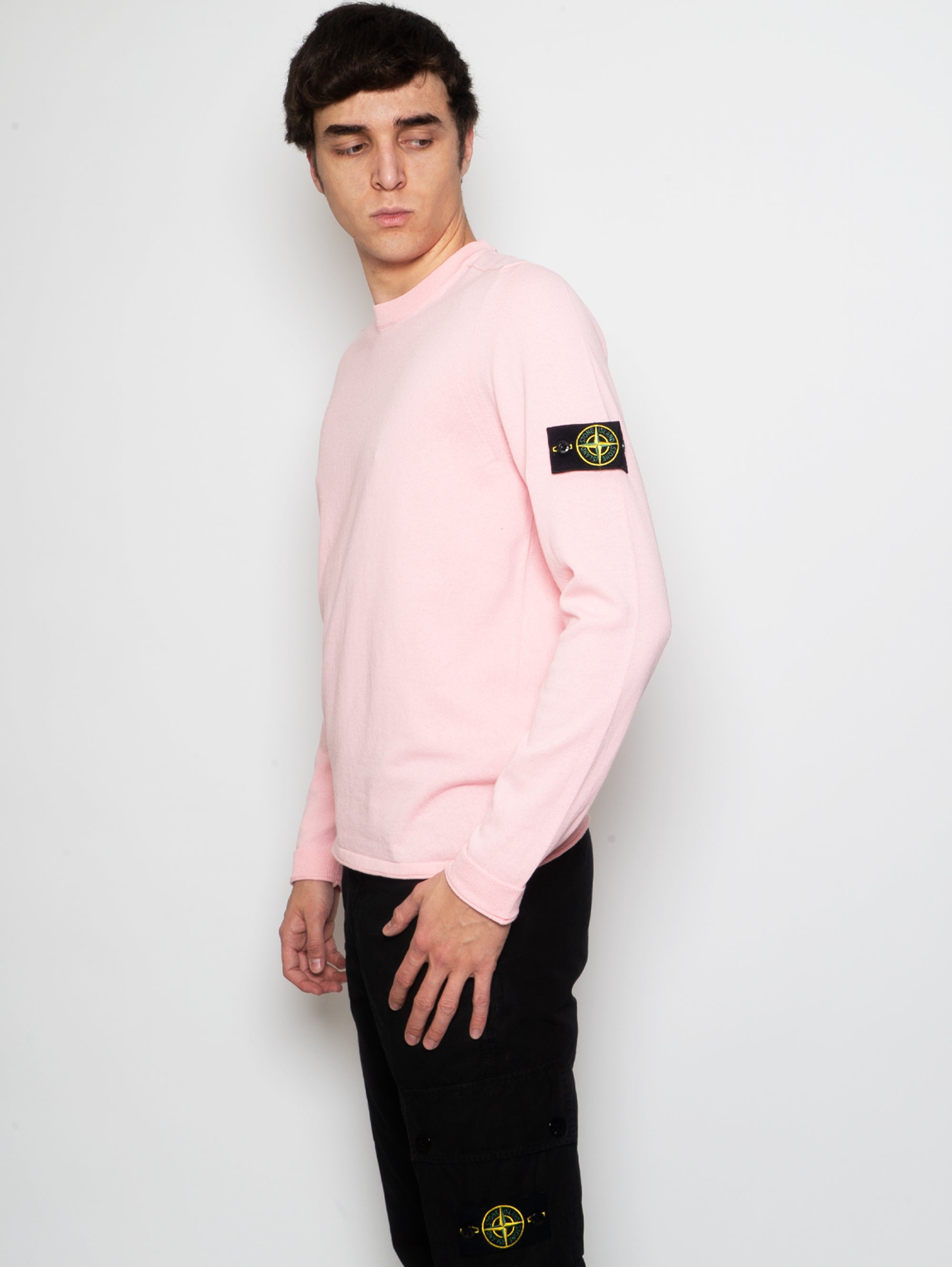 Pink Rollino Hem Sweater