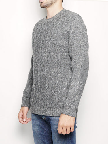 Maglia effetto tweed Grigio scuro-Maglieria-Alpha Studio-TRYME Shop