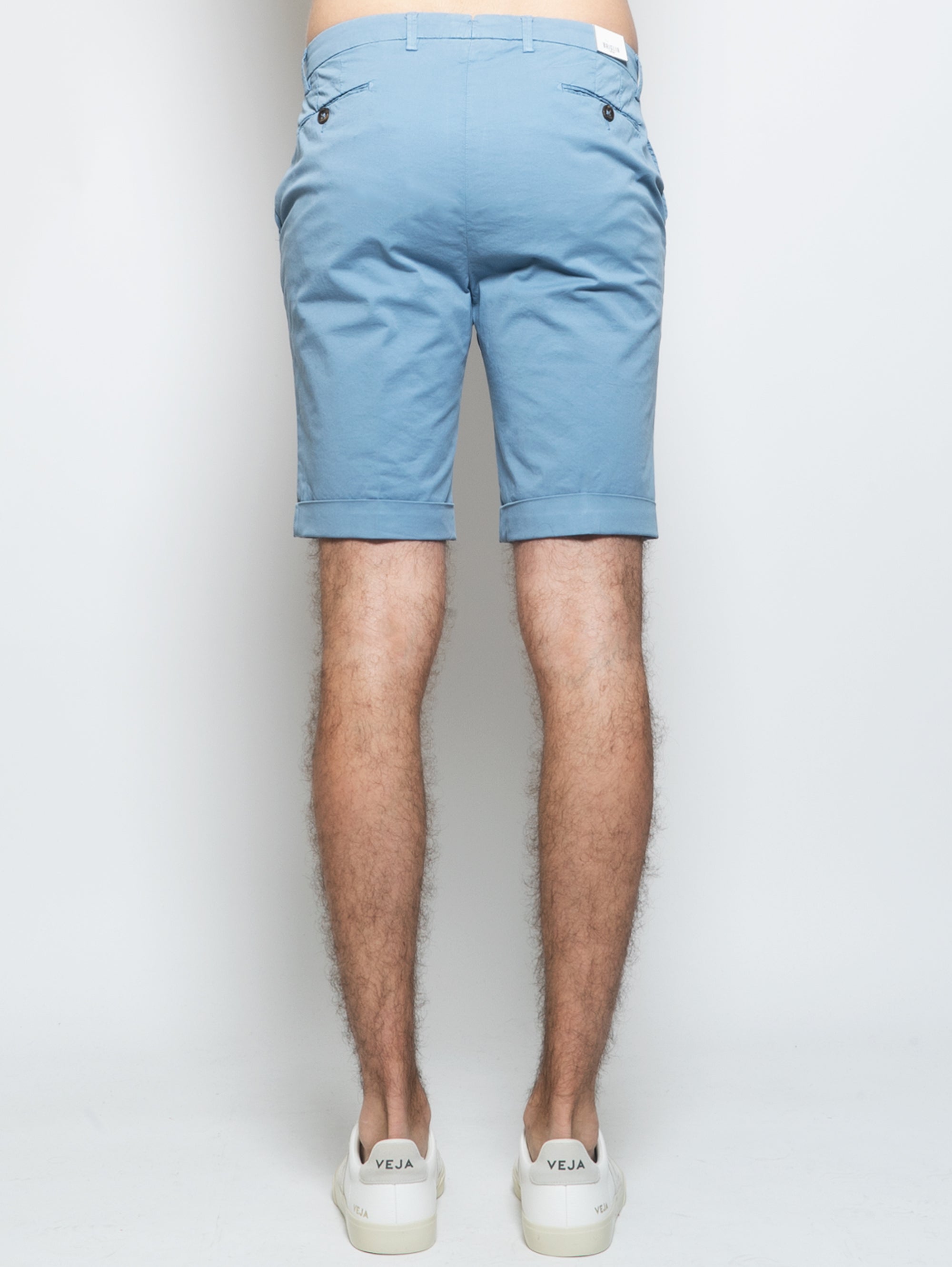 Bermuda Chino in Cotone Blu