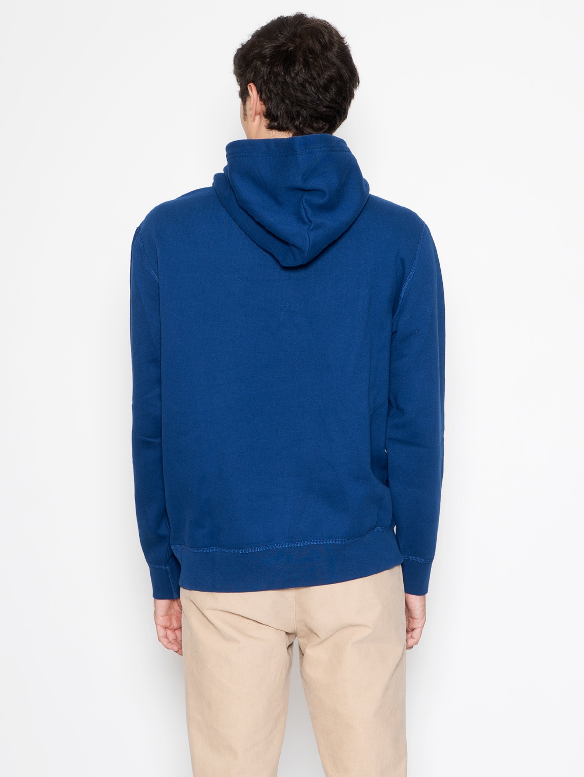 Blaues Kapuzen-Sweatshirt