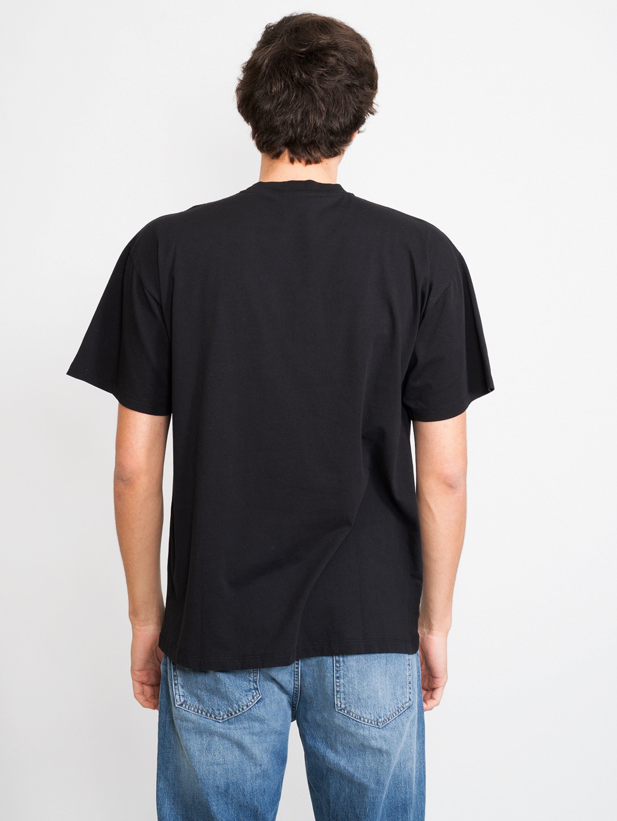 T-Shirt mit schwarzem Aufdruck
