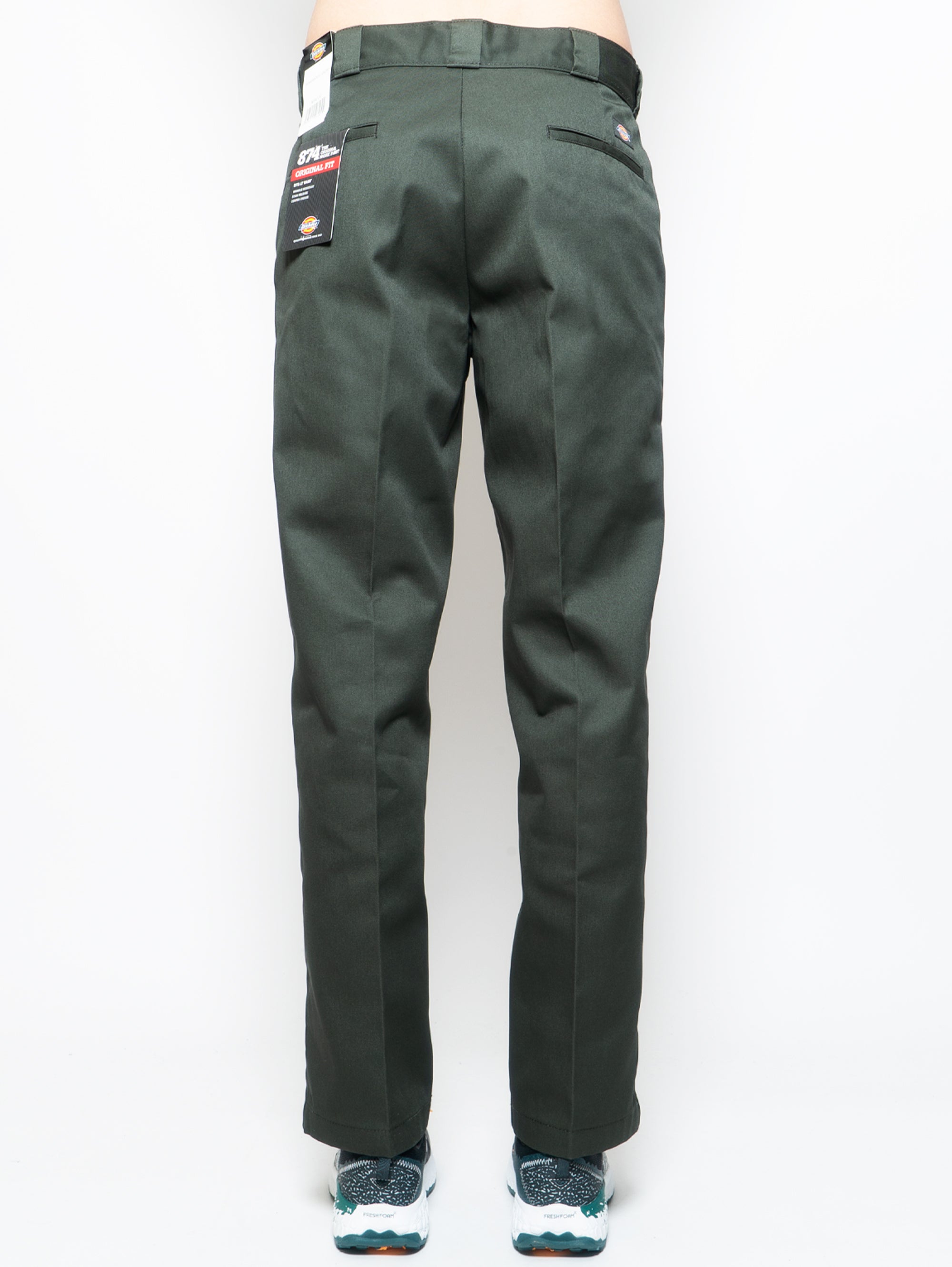 Straight Leg Trousers 874 Olive Green