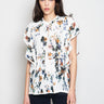 MUNTHE-Top Senza Miche con Balse Avorio-TRYME Shop