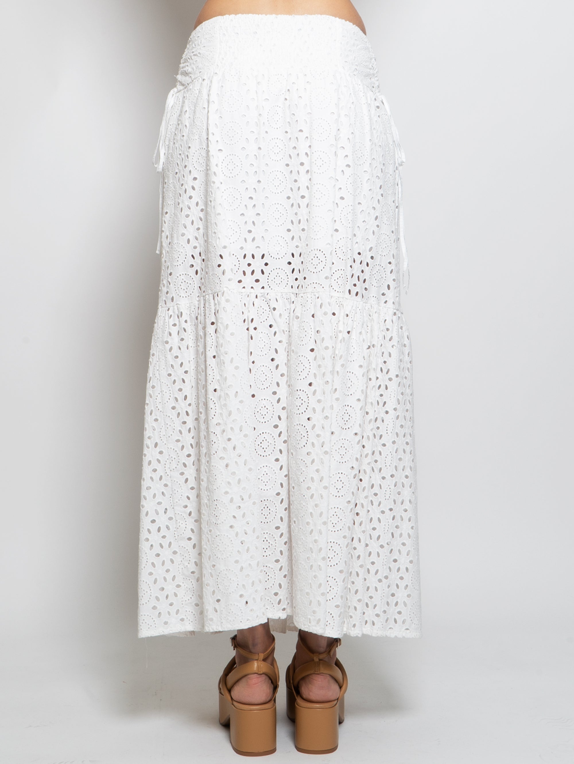 White Sangallo Lace Skirt