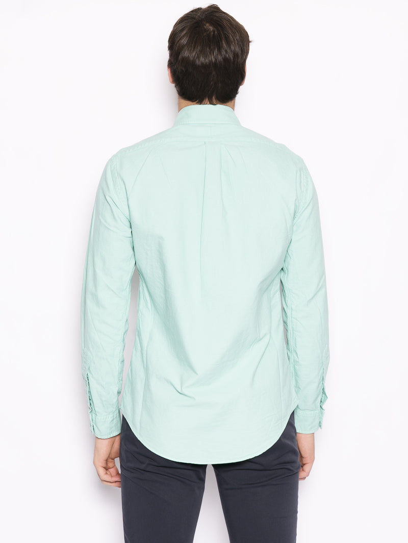 Camicia Oxford Slim-Fit Verde acqua-Camicie-RALPH LAUREN-TRYME Shop