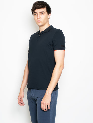 Elastisches Polo in Blau