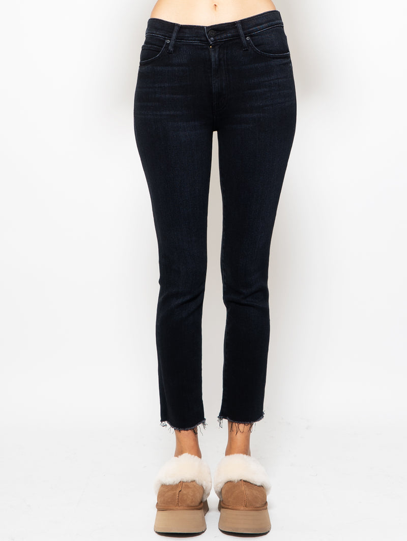 MOTHER-Jeans Gamba Dritta Nero-TRYME Shop