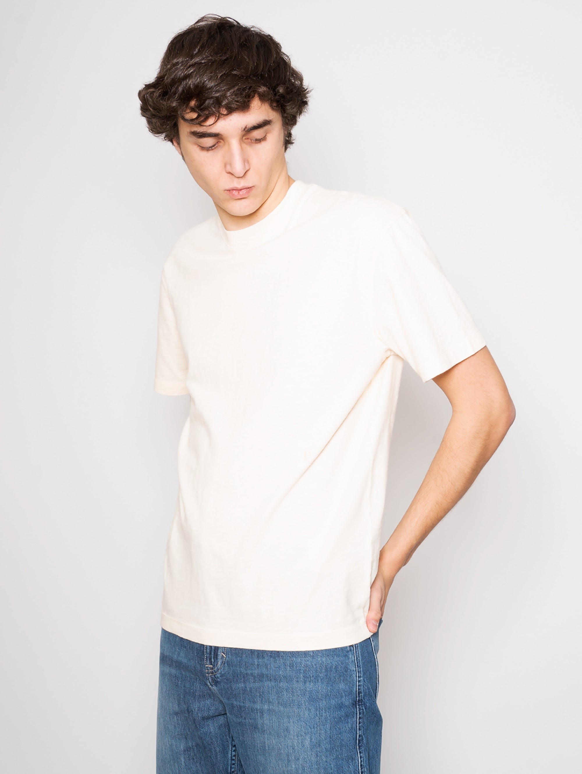 CLOSED-T-shirt Relaxed Fit Beige-TRYME Shop