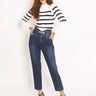 PINKO-Jeans Vita Alta a Bustier - Blu-TRYME Shop