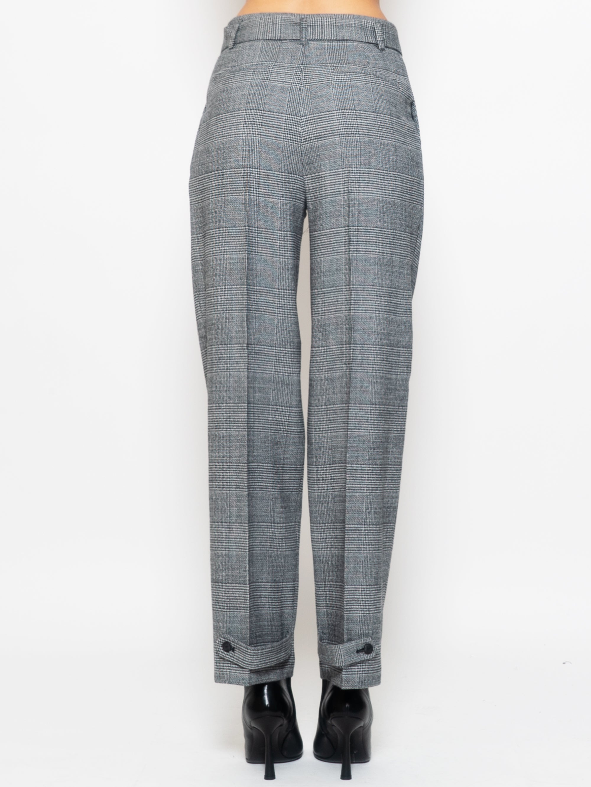Gray Prince of Wales Trousers