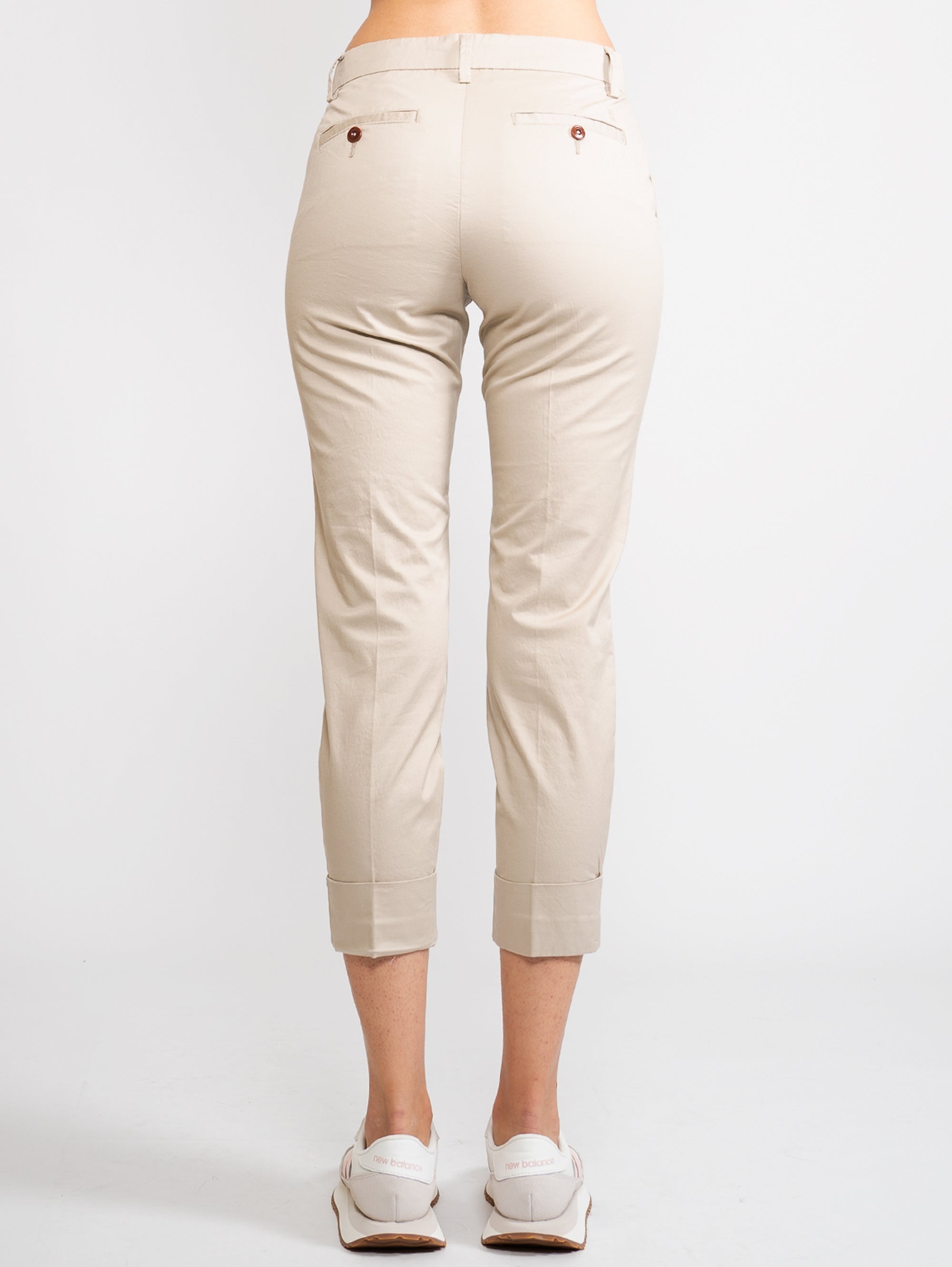 Pantaloni Cropped Beige
