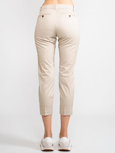 Cropped broek Beige