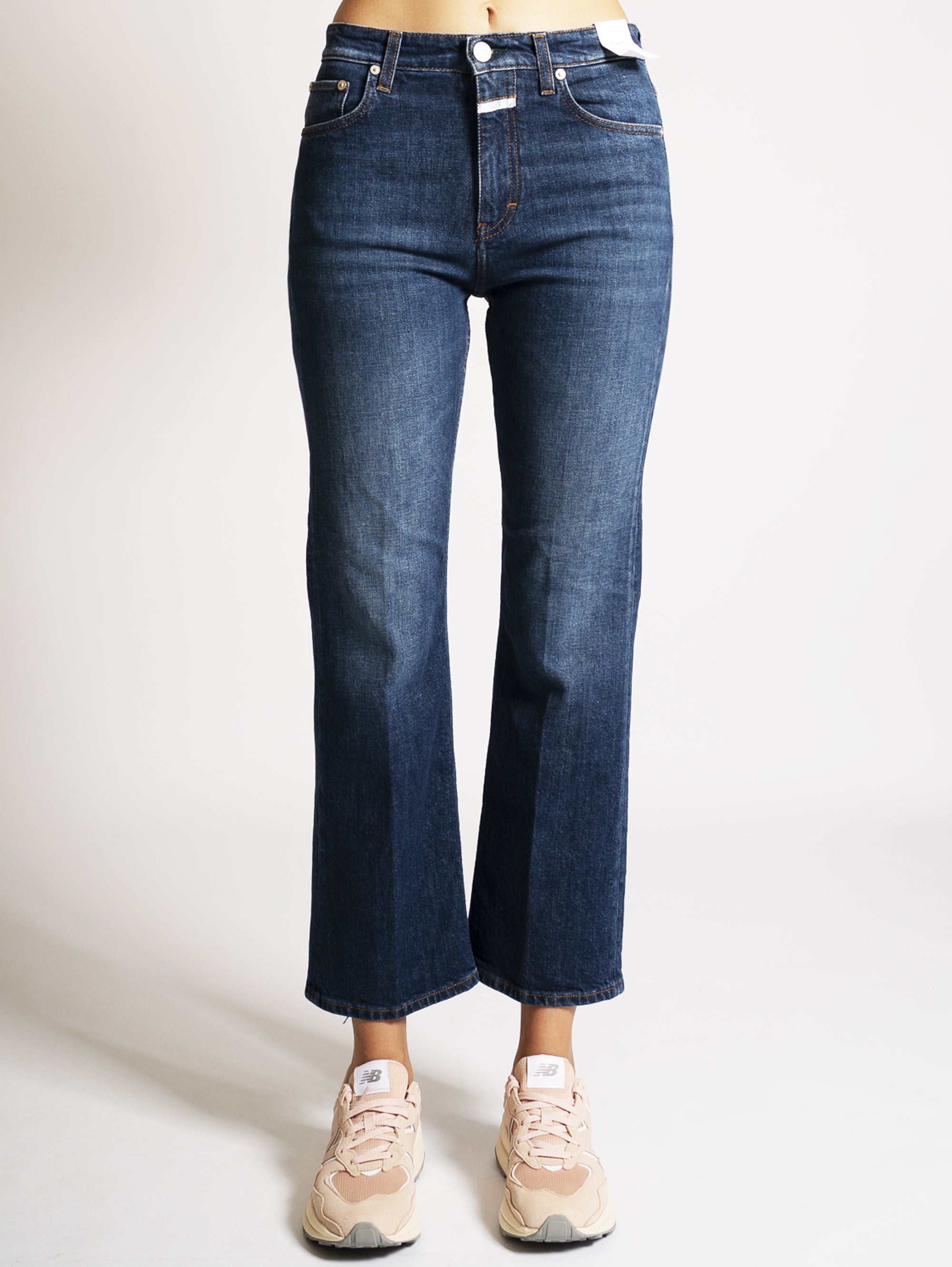 CLOSED-Jeans Cropped Flare Blu-TRYME Shop