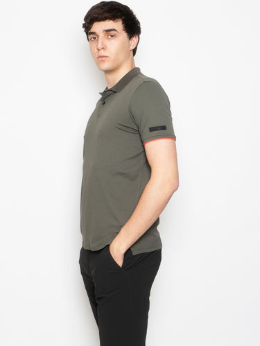 Polo Elasticizzata Verde Militare