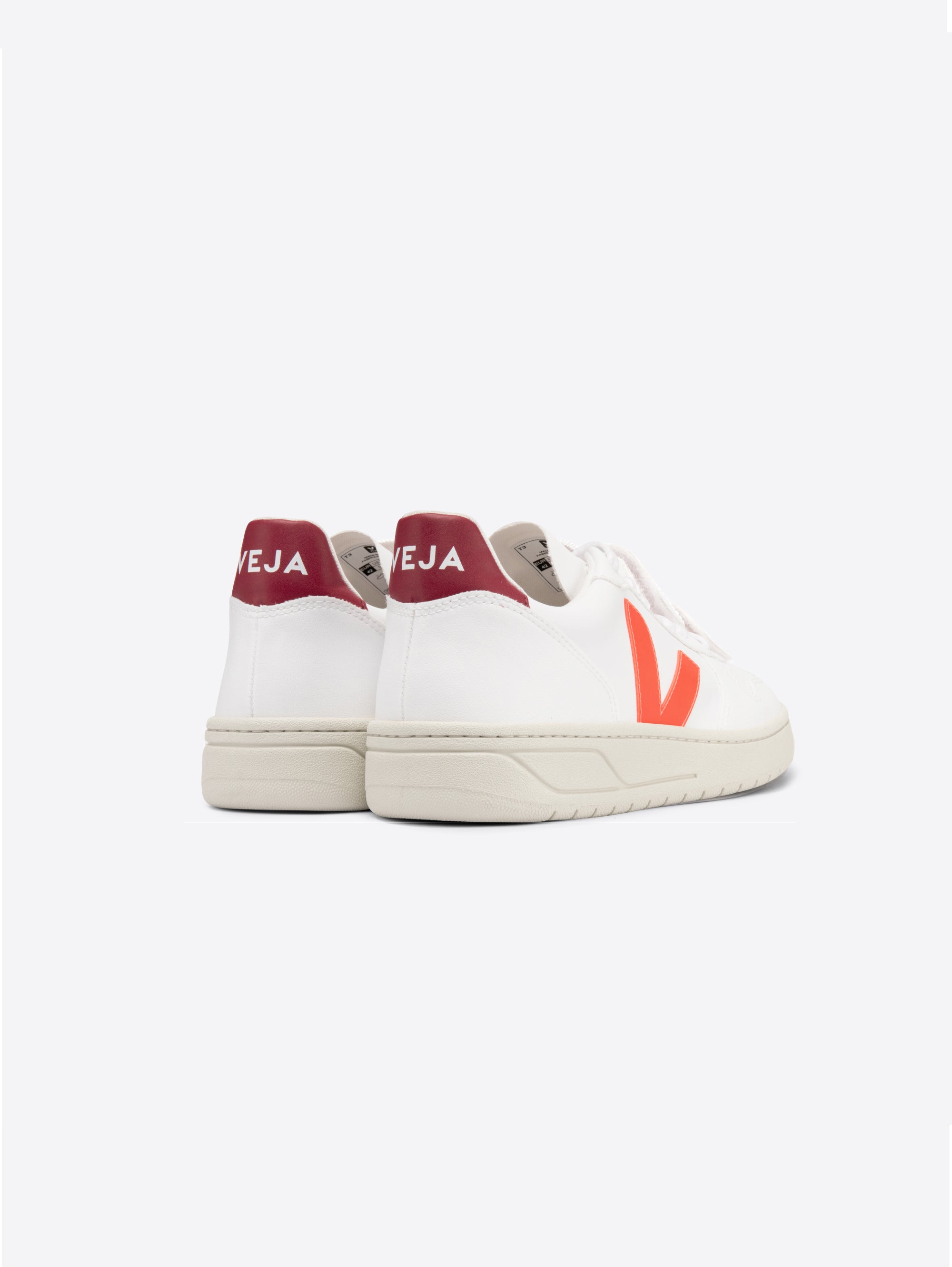 Marsala Fluo Orange Vegan Leather Sneaker