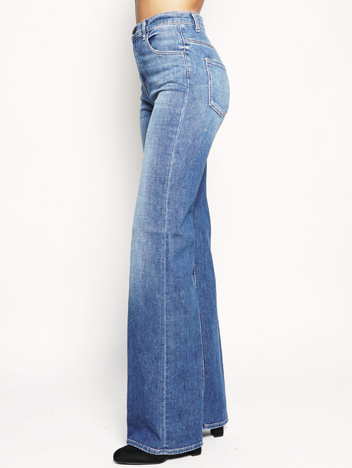JOAN HIGH-RISE STRAIGHT WIDE LEG IN STRIKER INDIGO-Jeans-J BRAND-TRYME Shop